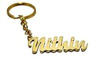 Antiquestreet Name Keychain Find Your choice Customize Keychain With Customize Plating (Gold Or Silver) (Charm)