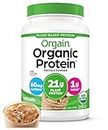 Orgain Organic Plant Based Protein Powder, Iced Coffee, 21 g of Protein, 60 mg of Caffeine, Vegan, Low Net Carbs, Non Dairy, Gluten Free, No Sugar Added, Soy Free, Kosher, Non-GMO, Flavored, 32.48 Oz