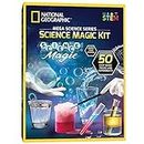 NATIONAL GEOGRAPHIC Science Magic Kit – Science Kit for Kids with 50 Unique Experiments and Magic Tricks, Chemistry Set and STEM Project, A Great Gift for Boys and Girls