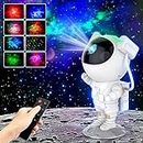 Astronaut Galaxy Star Projector Starry Night Light, Proyector Estrellas, Astronauta Lampara con Nebulosa, Temporizador y Control Remoto, Dormitorio y Proyector de Techo, Regalos Para Niños y Adultos