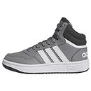adidas Hoops Mid Shoes, Sneakers Unisex - Bambini e ragazzi, Grey Three Ftwr White Grey Six, 38 EU
