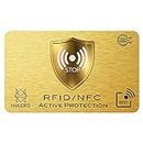 Tarjeta Anti RFID/NFC Protector de Tarjetas de crédito sin Contacto, di adiós a Las fundias, la Billetera Queda Completamente protegida. Bloqueo de Billetera