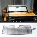 For 2021-2023 Ford Bronco Windshield Sun Shade Front Window Foldable Sun Visor