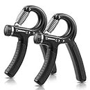 NIYIKOW 2 Pack Hand Grip Strengthener, Grip Strengthener, Forearm Strengthener, Adjustable Resistance 22-132Lbs (10-60kg), Perfect for Musicians Athletes and Hand Injury Recovery