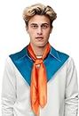 JPXH Fred Costume for Adult - Men Fake Collar and Ascot Scarf Halloween Accessories