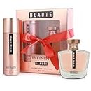 Infinity Beaute 100ml Eau De Parfum & 200ml Deodorant Long Lasting EDP For Women Luxury Premium Gift Set Pack of 2