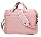 Saddhu 360 Protective Laptop Bag for Women 16 Inch Work Tote Bag Crossbody Messenger Office Bag Pink