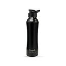 SOLARA Stainless Steel Sipper Water Bottle 1 Litre (Pack of 1), Black Knight, Leak Proof, Single walled, Home & Kitchen Bottle, Gym Bottle, Treking Bottle, Travel Bottle