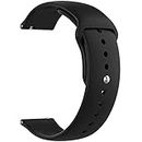 Ainsley 22mm Watch Straps/ Watch Band Compatible for Moto 360 Gen 2 (46mm) (Black)