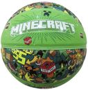 Minecraft Size 7 Basketball Deep Seem Pixal-Green/White Logo BALL COMES INFLATED