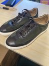 Di Bianco Scarpe Mens Shoes Sneakers Leather Suede Size 9 Made in Italy READ