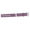 Generic Wrist Sports Band Silicone Straps for Fitbit Blaze Smartwatch with Metal Buckle - light purple