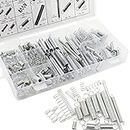 200PCS Spring Assortment Set,Extension and Compression Springs Kit,Assorted Size Small Springs，Zinc Plated Steel Mechanical Compression Springs for Home Repairs & DIY