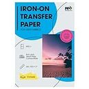 PPD Inkjet Iron-On Light T Shirt Transfers Paper LTR 8.5x11” Pack of 10 Sheets (PPD001-10)