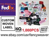 Etiquetas tejidas personalizadas 1.000 piezas etiquetas de ropa coser etiquetas - etiquetas de camisa