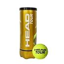 HEAD Tour (Pet Can) Tennis Ball Can 1 Can, 3 Balls (3 Ball/Can, Yellow)