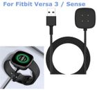Cargador inalámbrico para reloj Fitbit Sense/Versa 3 USB cable base de carga rápida