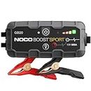 NOCO Boost Sport GB20 500 Amp 12-Volt UltraSafe Lithium Jump Starter Box, Car Battery Booster Pack, Portable Power Bank Charger, and Jumper Cables for up to 4-Liter Gasoline Engines