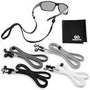 SIGONNA Eyeglass Holder Straps - 4 Premium Eyeglasses Cord for Men - Eye Glass Accessory Chain for Women - Sunglass Lanyard Around Neck - 4 Cords