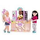 Glitter Girls Dolls by Battat – GG Drive-Thru Window Set – Deluxe Play Food & Pretend Restaurant Playset for 14-inch Dolls – Toys, Clothes, and Accessories for Kids Ages 3 and Up , White