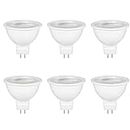 6 Pack MR16 GU5.3 LED 5W 12V Reflector Bulb, Warm White 2700K, Equivalent to 50W 35W Halogen Spotlight Bulb, 500LM, 120°Beam Angle, Non-Dimmable, for Hallway, Ceiling Spotlight