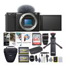 Sony Alpha ZV-E10 APS-C Vlog Camera Body Black Content Creators Bundle