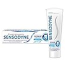 Sensodyne Zahnpasta Repair* & Protect, Tägliche Zahnpasta mit Zinnfluorid, Rundumschutz für empfindliche Zähne, 1x75ml