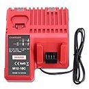 MANUFER M12-18C for Milwaukee charger 12-18V 3A dual-charge Rapid Replacement Charger for Milwaukee M12 & M18 battery charger