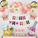 TOYXE Miss to Mrs Girls Girls Bachelor Party Decoration Set of 34