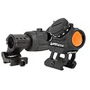 AT3 Tactical RD-50 Red Dot Sight + 3X RRDM Red Dot Magnifier Combo Kit