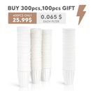 300pcs Disposable K Carafe Filters Paper Large K-Cups Pods For Keurig 2.0 Series