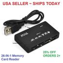 26 In 1 Memory Card Reader USB External SD SDHC MMC MS M2 XD Micro CF