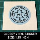 TRANSPORT CANADA STICKER DECAL - CANADIAN MOTOR VEHICLE SAFETY - VINTAGE - GM