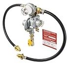 Catering Parts UK 2 Cylinder Auto Change-Over Propane Gas Regulator with Safety Over Pressure Shut Off System Fitted COK 012