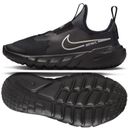 Nike Flex Runner 2 Slip on Running Shoes DJ6040 001 Black/Flat Pewter Youth 2 Y