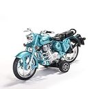WooZee.. Rugged Bullet Bike Toy with Pull-Back Action Free Wheel Side Stand Realistic Design, Sky Blue