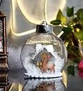 Itiha® Reindeer Christmas Ball Ornament, Lighted Hanging Plastic Ball Ornaments for Christmas Tree, Light Up Colorful Christmas Ornaments for Holiday Decoration, Xmas Tree Ornaments