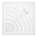  Acrylic Color Sewing Ruler Stripology Large Circle Template