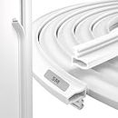 Esufeir 5M White Rubber Kerf Door Window Seal Replacement for 3-4mm Groove,Upvc Draft Stopper Draught Excluder Gasket Strip for Door Frame,PVC Wind Blocker Soundproofing Insulation Weather Stripping