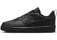 NIKE Court Borough Low RECRAFT (GS), Sneaker, Black/Black-Black, 36 EU