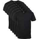 Gildan Men's V-Neck T-Shirts Multipack, Black (6 Pack), X-Large