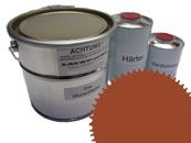 5 Liter Set 2K Automotive Paint Ral 8023 Orange-Brown Matte No Clear Coat Tunin