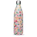 QWETCH - Bottiglia Isotermica Originals - Flora Rosa 1L - Bottiglia Nomade in Acciaio Inox - 24h Fredda & 12h Calda - Impermeabile, senza BPA
