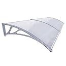 MBC Poly Carbonate Awning Whether shed (Square Off White) 24 * 59 * 8 Inch