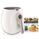Philips Starfish Technology Airfryer with Cookbook, White - 1.8lb/2.75qt- HD9220/58