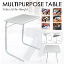 Foldable Table Laptop Adjustable Tray Portable Folding Desk Bed Mate TV Dinner