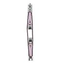 Crazy-Store Metal Leather Dual Loops Watch Strap for Fitbit Alta/Alta HR (Pink Gold L)