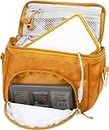 Orzly Travel Bag for Nintendo DS Consoles (Bolsa de Viaje para Consola Juegos y Accessarios) - Adapta TODOS Los Versiones de DS con Pantalla Plegable (Por ejemplo: DS / 3DS / 3DS XL / DS Lite / DSi / New 3DS / New 3DS XL / 2DS XL / etc pero no 2DS Modelo Version) - Bolso incluye: Correa para el Hombro Ajustable + Llevan la Manija + Fijación a un Cinturón - NARANJA
