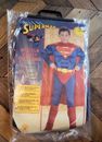 SUPERMAN COSTUME Boy's Size L (12-14) 8-10years old Muscled Super Man Halloween