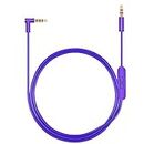 Replacement Aux Cable with in-line Microphone and Control Compatible Beats by Dr Dre Headphones Solo/Studio/Pro/Detox/Wireless/Mixr/Executive/Pill (Blue)